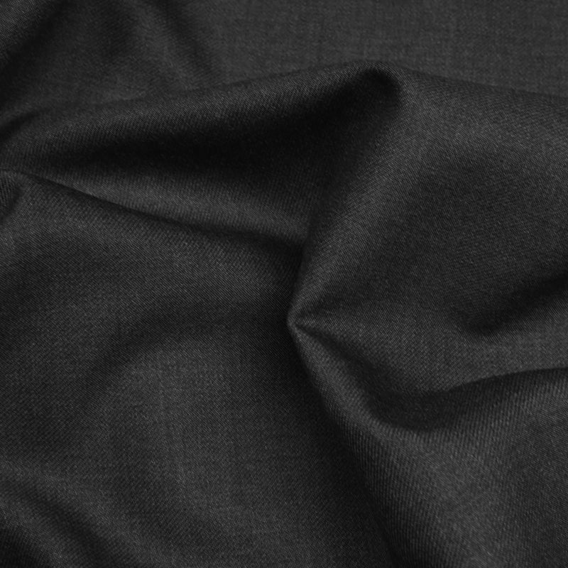 Image of a Grey Worsted Solids Merino Wool Pants Fabric