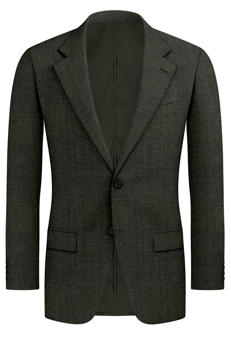 Image of a Grey Worsted Twill Merino Wool Blazers Fabric