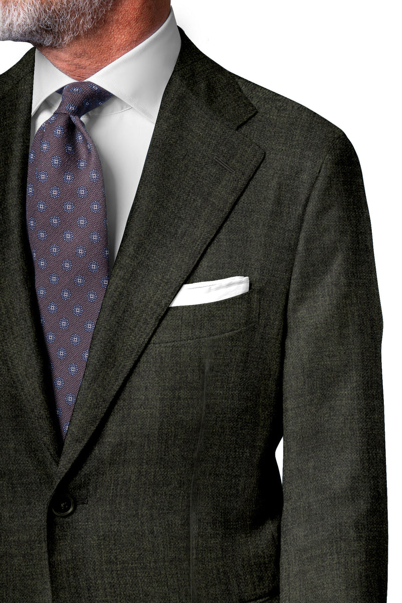 Image of a Grey Worsted Twill Merino Wool Blazers Fabric