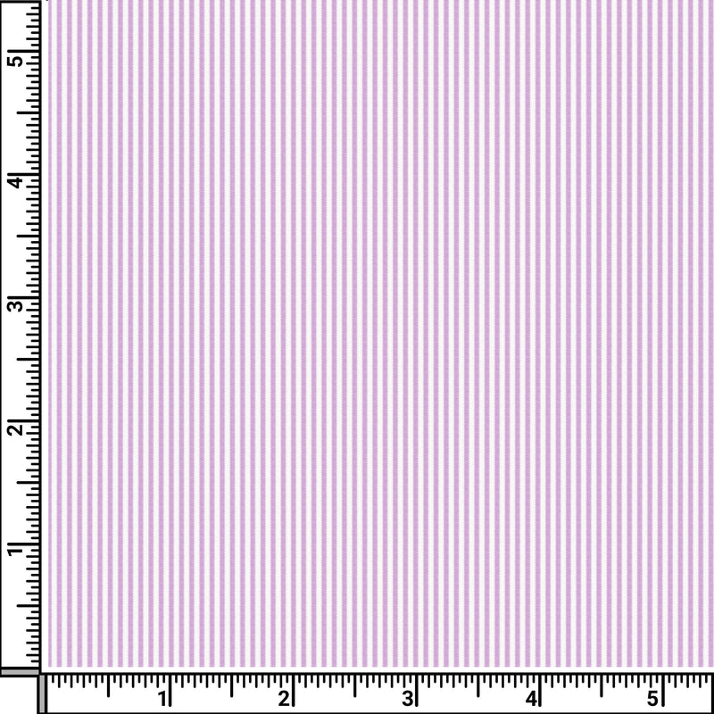 Image of a Lilac & White Poplin Stripes Giza Cotton Shirting Fabric