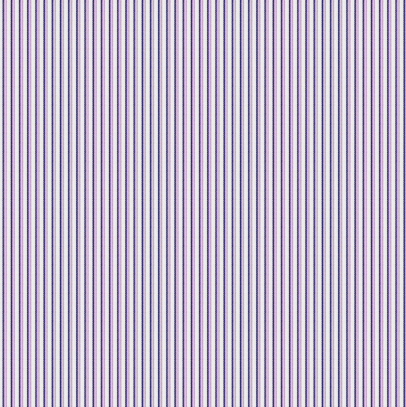 Image of a Lilac & White Poplin Stripes Giza Cotton Shirting Fabric