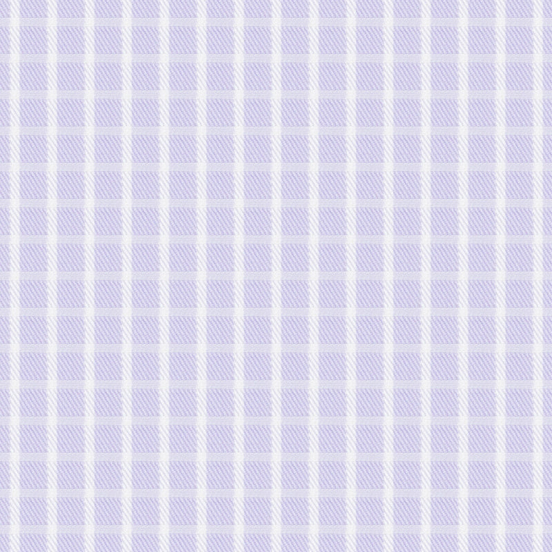 Image of a Lilac & White Twill Checks Giza Cotton Shirting Fabric