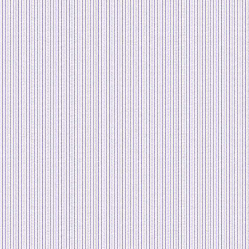 Image of a Lilac & White Twill Stripes Giza Cotton Shirting Fabric