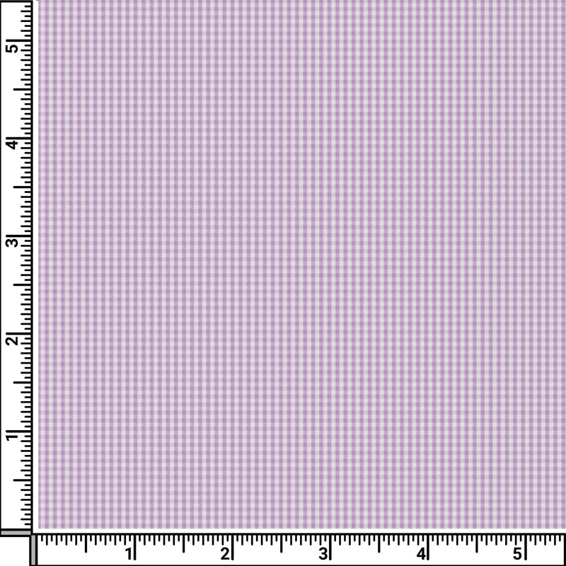 Image of a Lilac Poplin Checks Giza Cotton Shirting Fabric