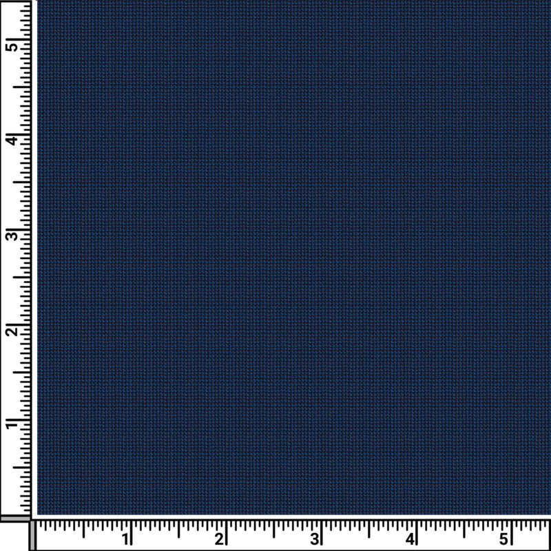 Image of a Mid-Blue Worsted Birdseye Merino Wool Suiting Fabric