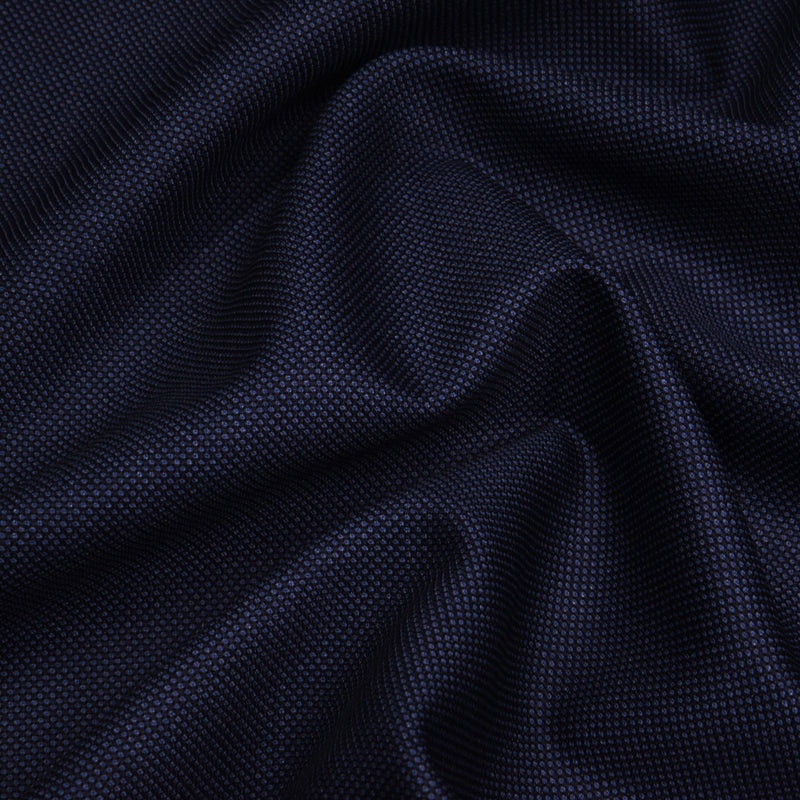 Image of a Mid-Blue Worsted Micropattern Merino Wool Blazers Fabric