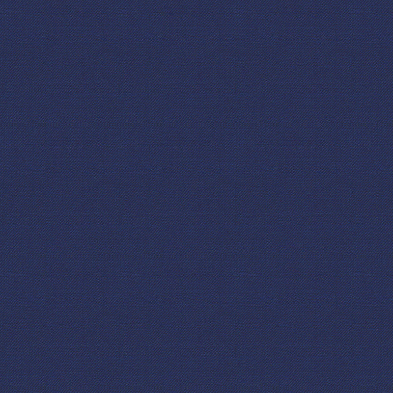 Image of a Mid-Blue Worsted Twill Merino Wool Suiting Fabric