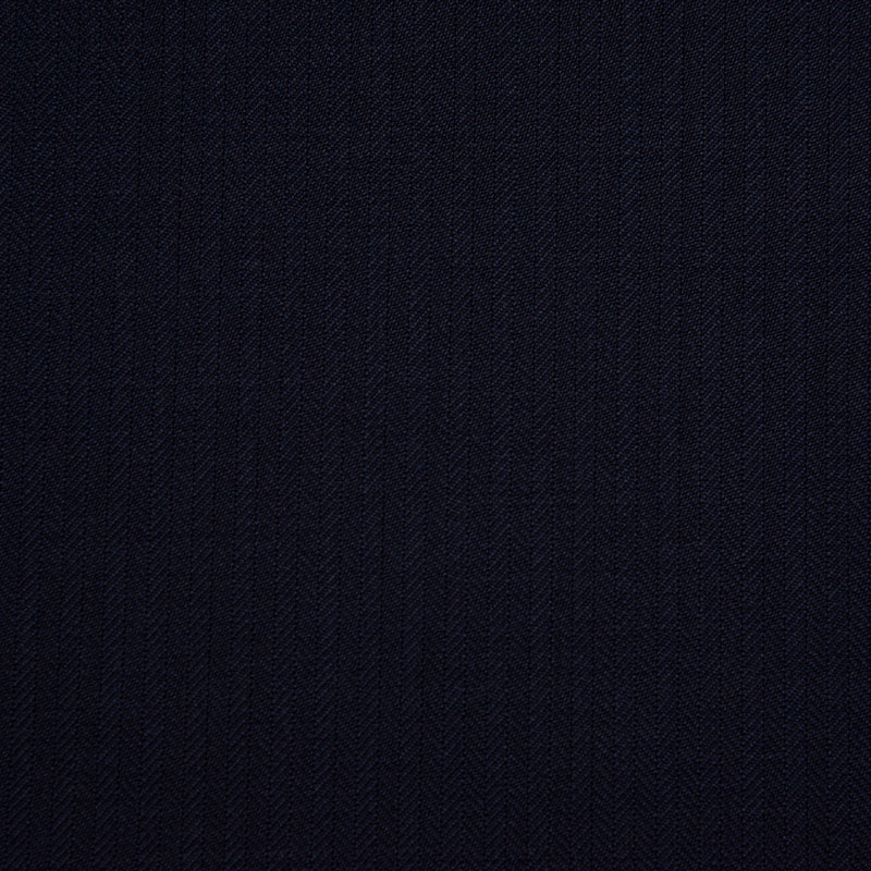 Image of a Midnight-Blue Worsted Herring Bone Merino Wool Blazers Fabric