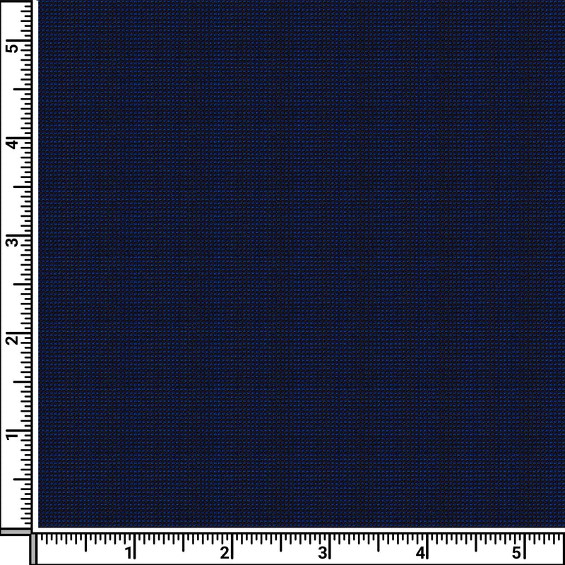 Image of a Midnight-Blue Worsted Micropattern Merino Wool Pants Fabric