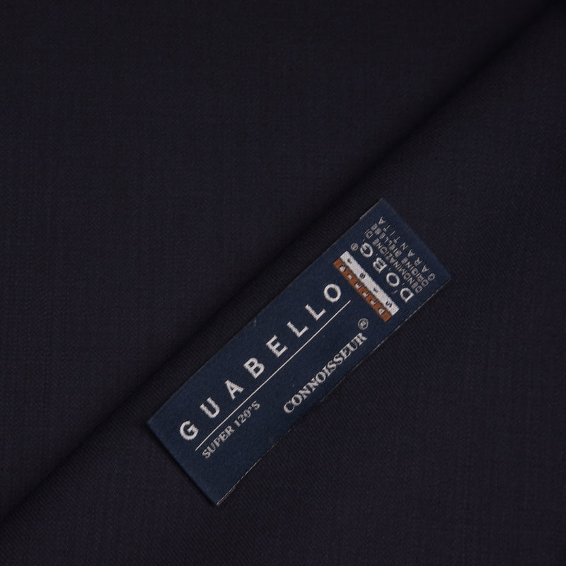 Image of a Midnight-Blue Worsted Solids Merino Wool Blazers Fabric