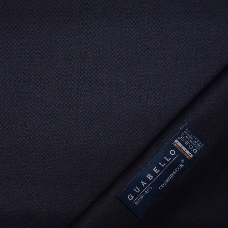 Image of a Midnight-Blue Worsted Solids Merino Wool Pants Fabric