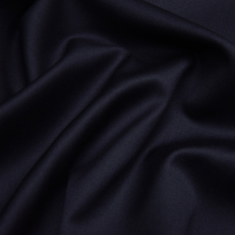 Image of a Midnight-Blue Worsted Solids Merino Wool Pants Fabric