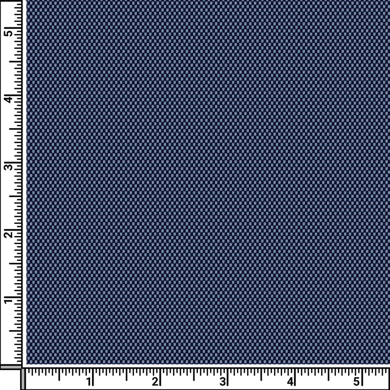 Image of a Navy-Blue & Blue Knit Micropattern Giza Cotton Shirting Fabric