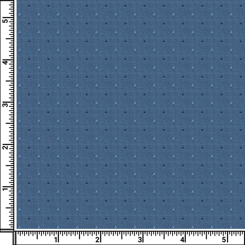 Image of a Navy-Blue Dobby Micropattern Giza Cotton Shirting Fabric