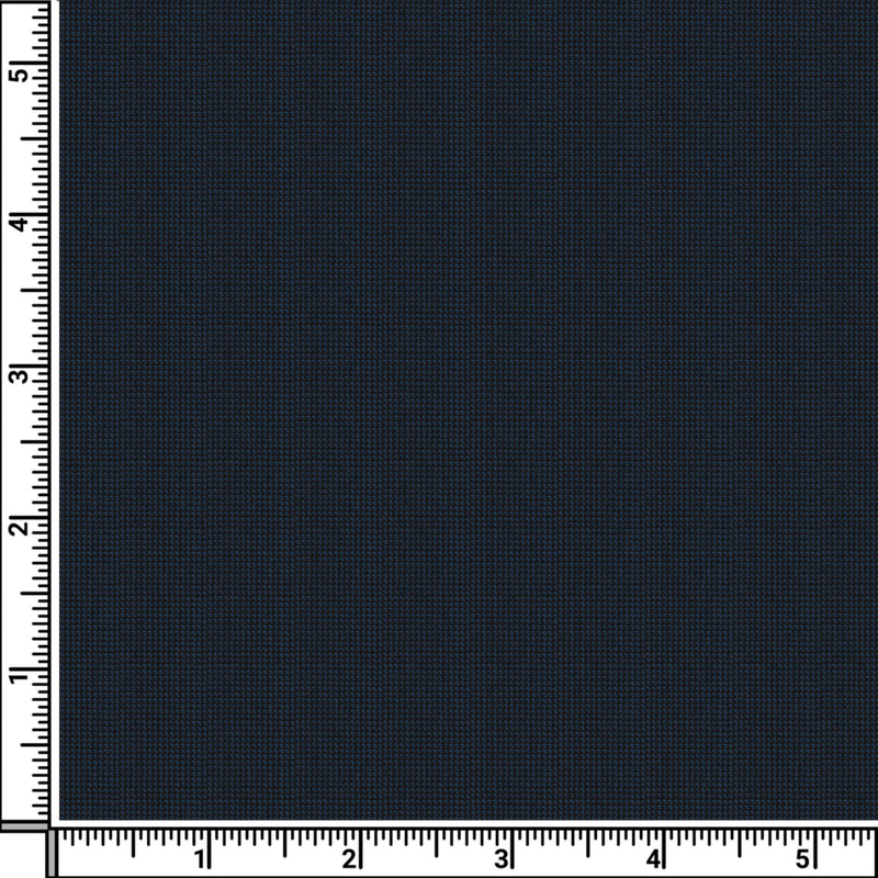 Image of a Navy-Blue Worsted Birdseye Merino Wool Suiting Fabric