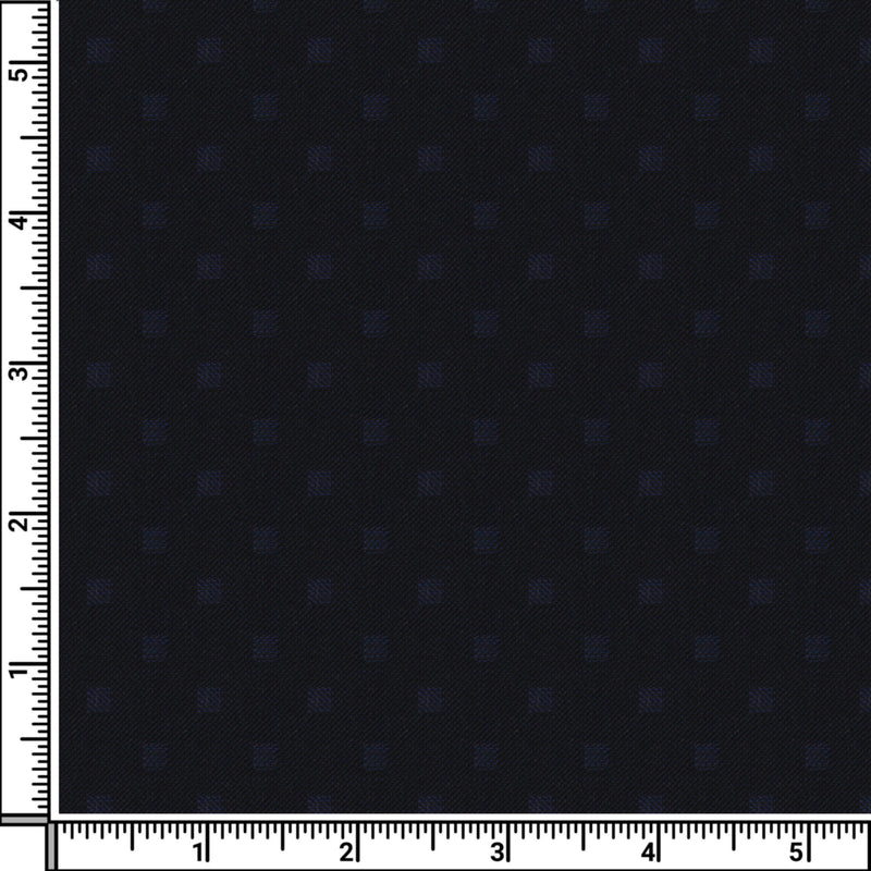 Image of a Navy-Blue Worsted Checks Merino Wool Blazers Fabric