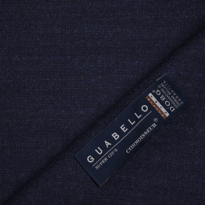 Image of a Navy-Blue Worsted Micropattern Merino Wool Blazers Fabric