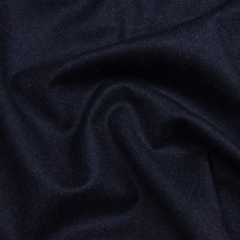 Image of a Navy-Blue Worsted Micropattern Merino Wool Blazers Fabric