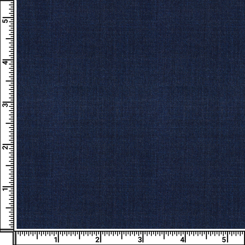 Image of a Navy-Blue Worsted Sharkskin Merino Wool Pants Fabric