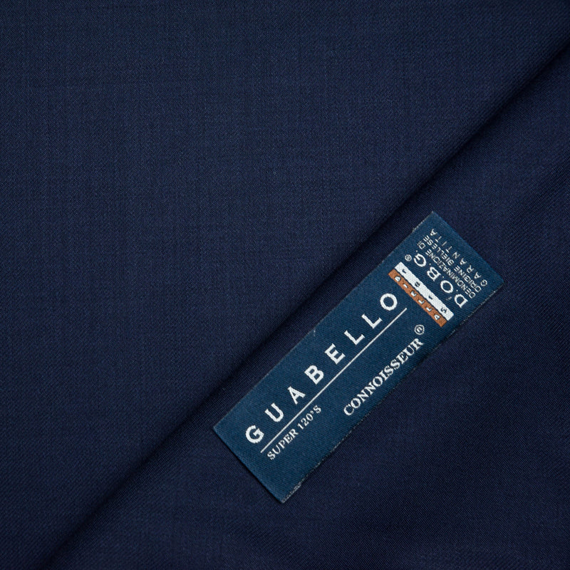 Image of a Navy-Blue Worsted Solids Merino Wool Blazers Fabric