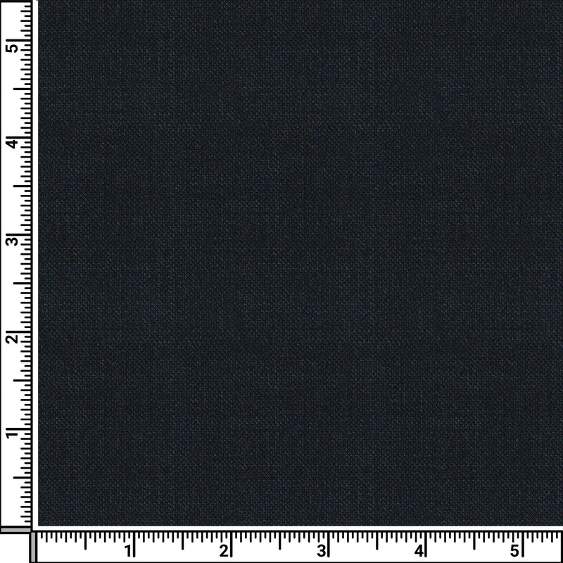 Image of a Navy-Blue Worsted Twill Wool Stretch Suiting Fabric