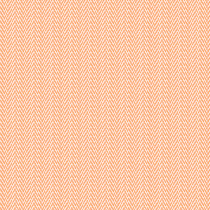 Image of a Orange Herringbone Micropattern Giza Cotton Shirting Fabric