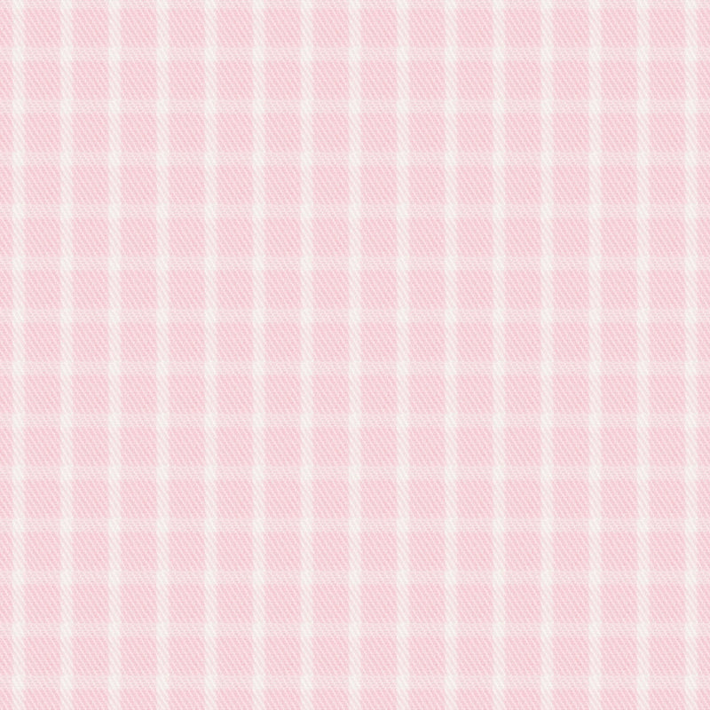 Image of a Pink & White Twill Checks Giza Cotton Shirting Fabric