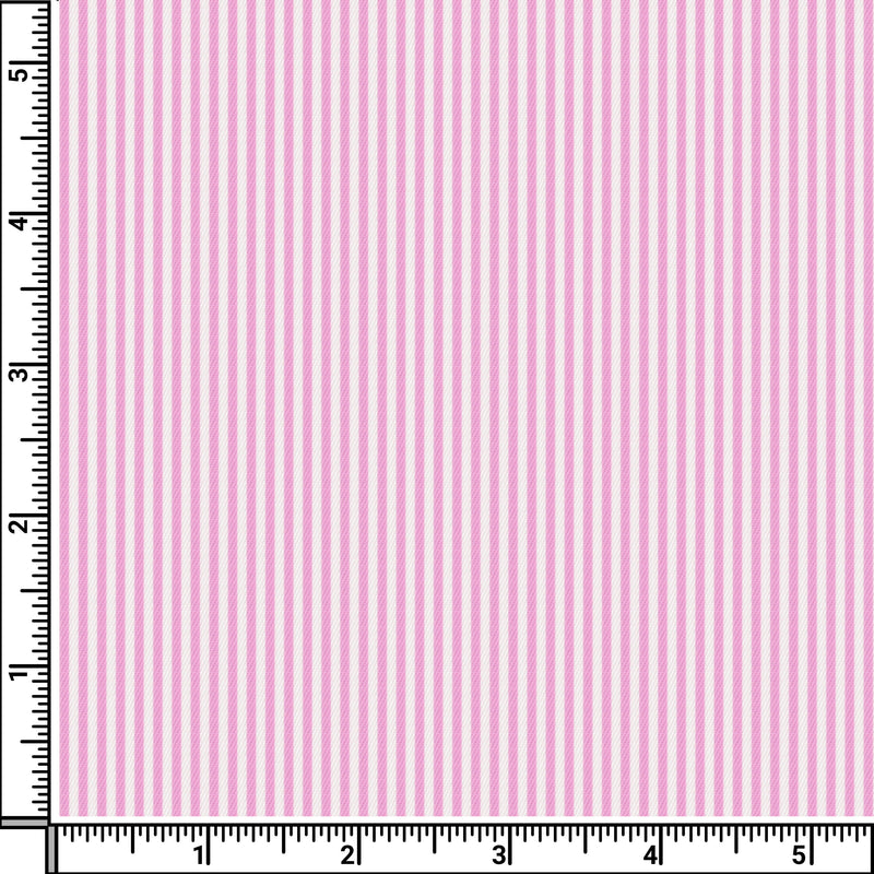 Image of a Pink & White Twill Stripes Giza Cotton Shirting Fabric