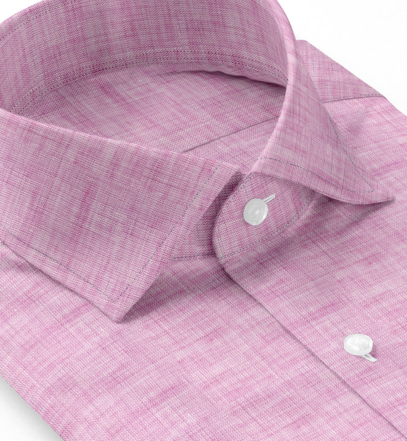 Image of a Pink Oxford Solids Linen Shirting Fabric