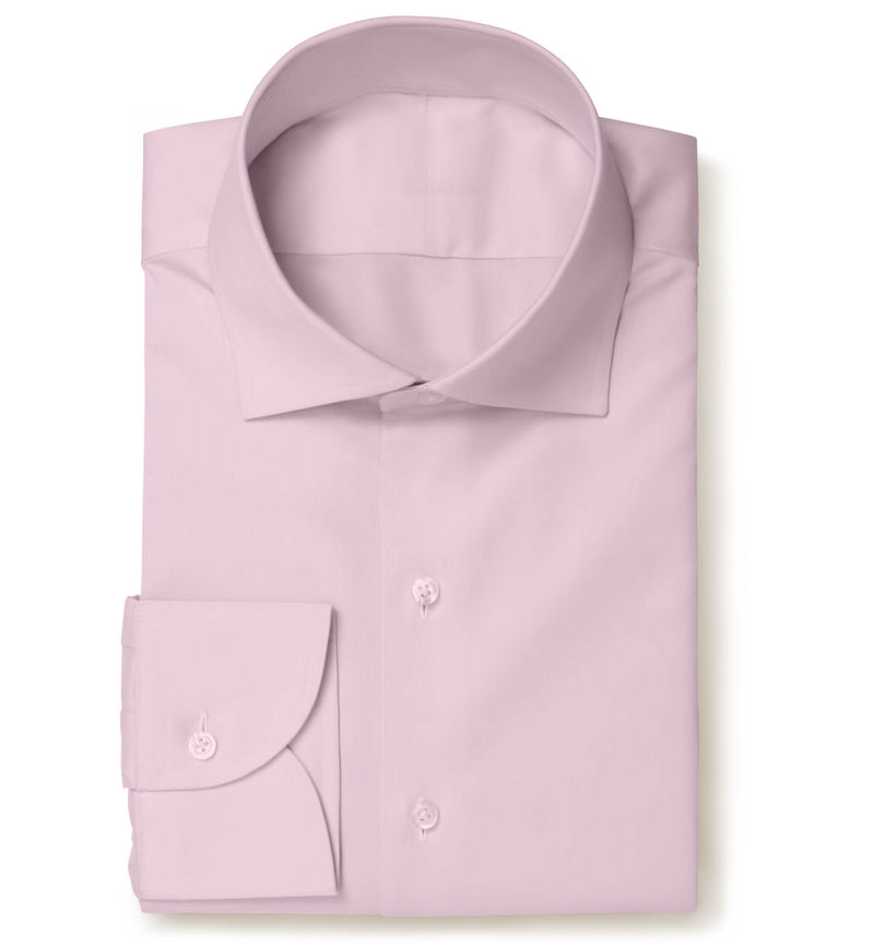 Image of a Pink Poplin Solids Cotton Stretch Shirting Fabric