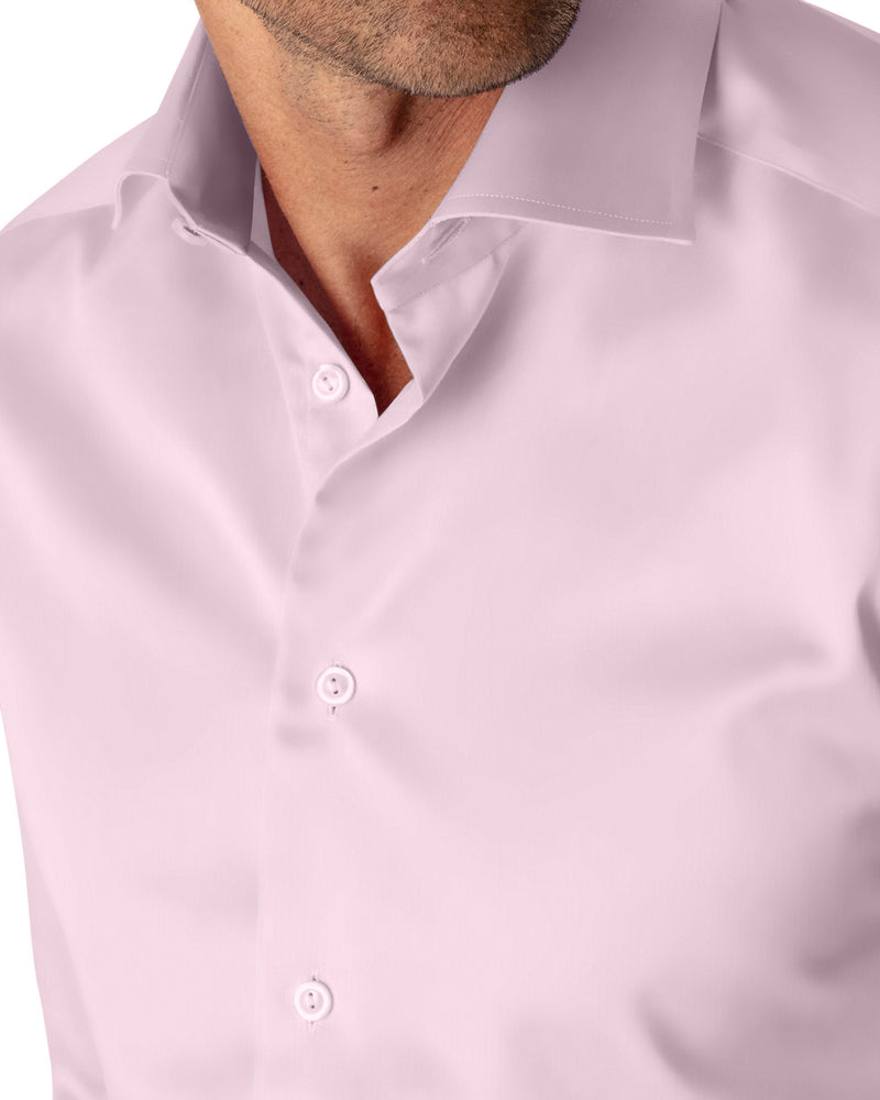 Image of a Pink Poplin Solids Cotton Stretch Shirting Fabric