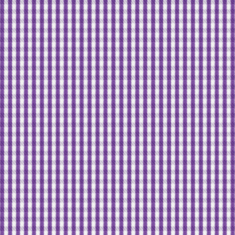 Image of a Purple & White Twill Checks Giza Cotton Shirting Fabric