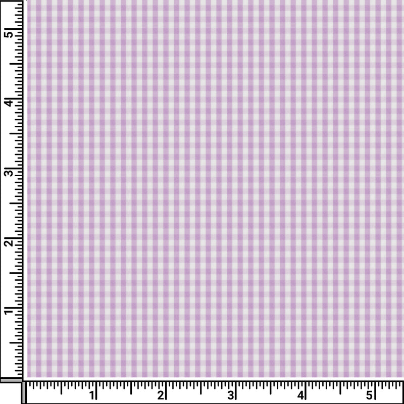 Image of a Purple Poplin Checks Giza Cotton Shirting Fabric