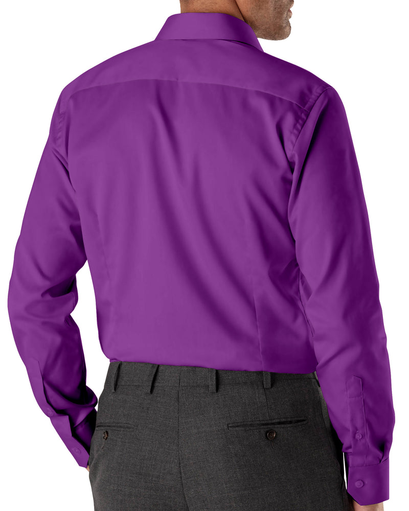 Image of a Purple Twill Solids Cotton Stretch Shirting Fabric