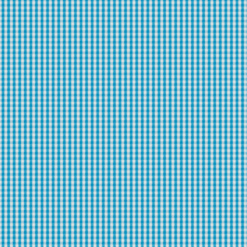 Image of a Turquoise Poplin Checks Giza Cotton Shirting Fabric