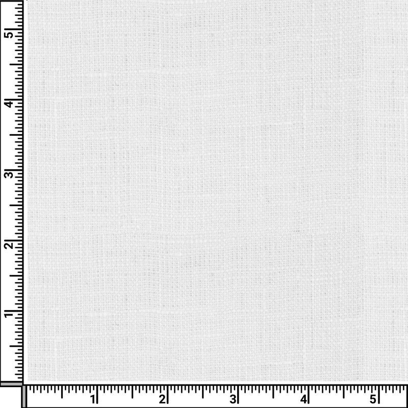 Image of a White Oxford Solids Linen Shirting Fabric